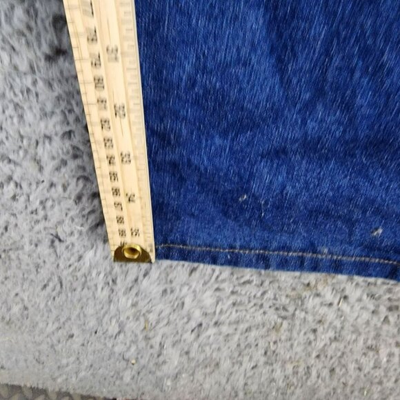 Wrangler Jeans Mens 36x36 Dark Wash Cotton High Rise Bootcut - Picture 7 of 12